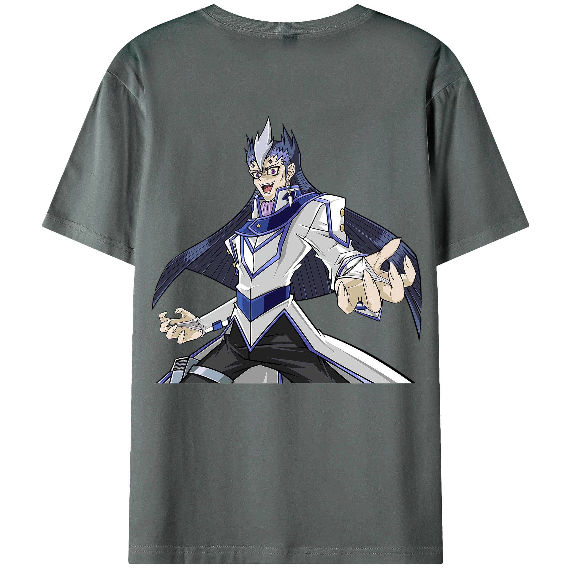 （画像用） 遊☆戯☆王 Yu-Gi-Oh! 綿100％ メンズ半袖Tシャツ（バックプリント） 通気性